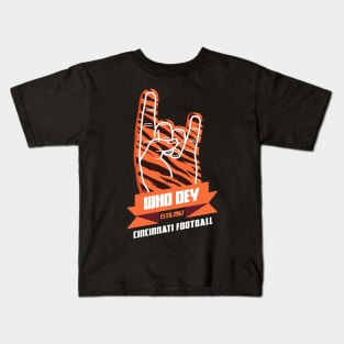 WHO DEY BENGALS Super Bowl Run 2022 Kids T-Shirt